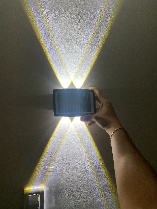 LUZ SOLAR DE PARED CÁLIDA Y FRIA